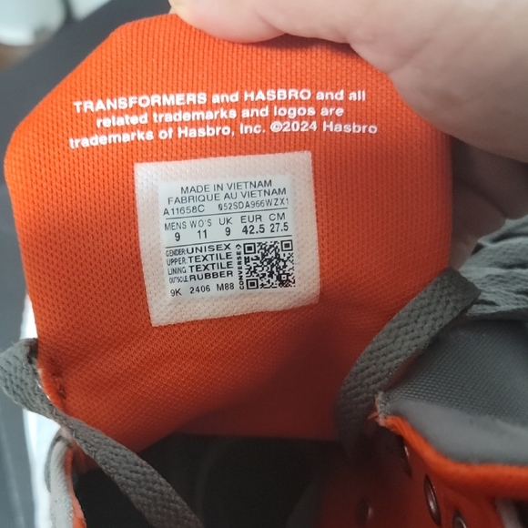 Converse All Star High 9M Transformers Megatron - Picture 7 of 7